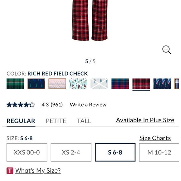 Lands ends pants PJ New with tags size small (6-8) - Picture 4 of 11